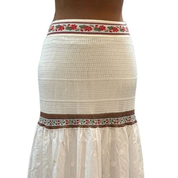 Anthropologie Cecilia Prado White “Lori” Tiered Maxi Skirt - Picture 4 of 10